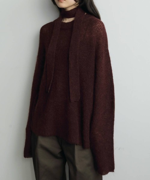 anuke Mohair Ribbontie Knit（ニット/セーター）｜anuke（アンヌーク