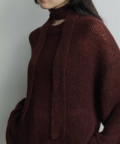 anuke Mohair Ribbontie Knit（ニット/セーター）｜anuke（アンヌーク