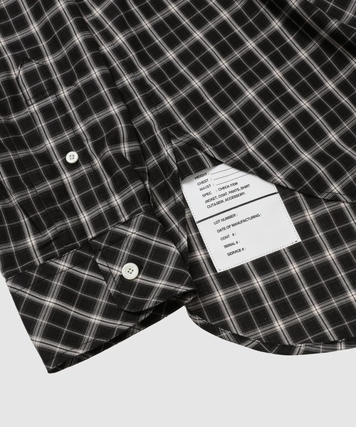 TAKAHIROMIYASHITATheSoloIst.（タカヒロミヤシタザソロイスト）の「pin hole round collar shirt.（シャツ/ブラウス・メンズ・ネイビー/グリーン/ブラック・46）」の9枚目の写真