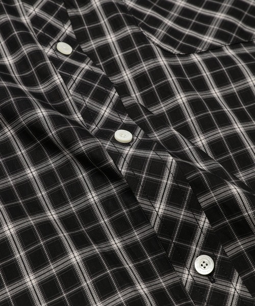 TAKAHIROMIYASHITATheSoloIst.（タカヒロミヤシタザソロイスト）の「pin hole round collar shirt.（シャツ/ブラウス・メンズ・ネイビー/グリーン/ブラック・46）」の10枚目の写真