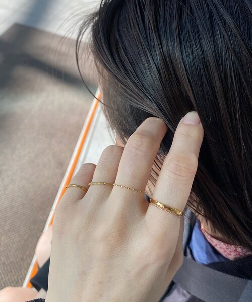 GALLARDAGALANTE（ガリャルダガランテ）の「【SACHIKOコラボ】トリオリング（リング・レディース・シルバー/ゴールド・FREE）」の15枚目の写真