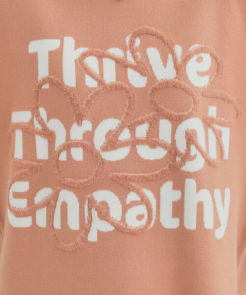 SHOO・LA・RUE（シューラルー）の「【体型カバー】ちくちくしにくい お花ロゴジャカードスウェットライクニット（ニット/セーター・レディース・オレンジ系1/ブルー系6/チャコールグレー/ホワイト系3・00）」の12枚目の写真