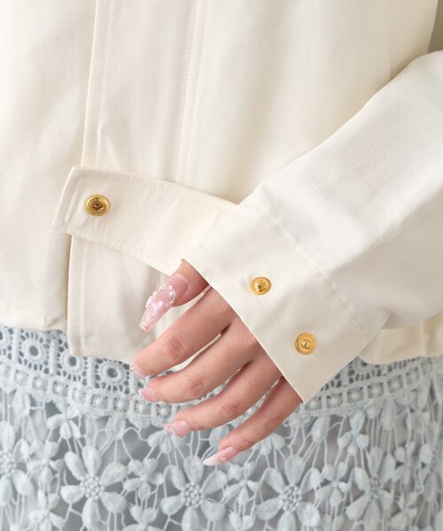 La boutique BonBon（ラブティックボンボン）の「【今すぐお届け！復刻！・着回し力抜群】フーディショートブルゾン（ブルゾン・レディース・ベージュ/オフホワイト・FREE）」の19枚目の写真