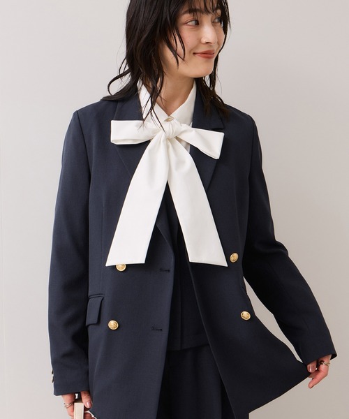 VIS(ビス)の「【美easy】コンフォートドッキングシャツ/イージーケア(シャツ/ブラウス・レディース・グレー/ネイビー/ベージュ・FREE)」の7枚目の写真