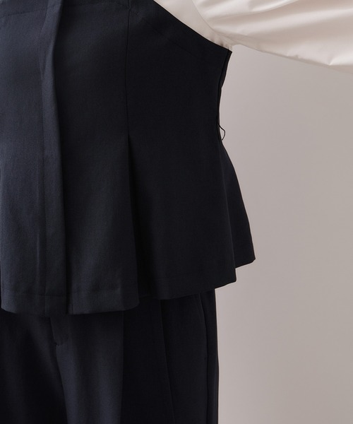 VIS(ビス)の「【美easy】コンフォートドッキングシャツ/イージーケア(シャツ/ブラウス・レディース・グレー/ネイビー/ベージュ・FREE)」の16枚目の写真