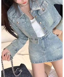 ミニ デニム デニムスカート ジャケット/アウター」に該当する