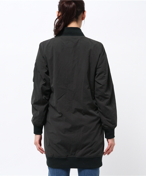 OUTLET(アウトレット)の「【WHO'S WHO gallery】GGマイクロウェザーピーチロングMA-1(MA-1・レディース・ネイビー/オリーブ/ブラック・FREE)」の11枚目の写真