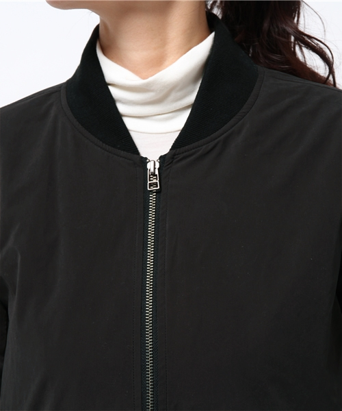OUTLET(アウトレット)の「【WHO'S WHO gallery】GGマイクロウェザーピーチロングMA-1(MA-1・レディース・ネイビー/オリーブ/ブラック・FREE)」の12枚目の写真