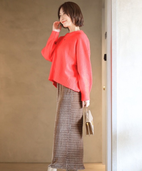 Ehre style(エーレスタイル)の「伸びて、包み込む。極上タイトスカート(スカート・レディース・ブラック/ブラウン・FREE)」の13枚目の写真