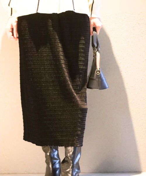 Ehre style(エーレスタイル)の「伸びて、包み込む。極上タイトスカート(スカート・レディース・ブラック/ブラウン・FREE)」の18枚目の写真