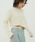 CLANE�i�N���l�j�́uASYMMETRY WIDE SHORT KNIT TOPS�i�j�b�g/�Z�[�^�[�j�v�b�A�C�{���[