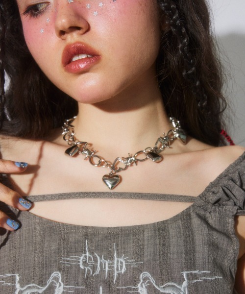 Candy Stripper（キャンディストリッパー）の「♡ BARBED WIRE チェーン（ベルト・レディース・シルバー・FREE）」の2枚目の写真
