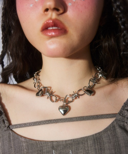Candy Stripper（キャンディストリッパー）の「♡ BARBED WIRE チェーン（ベルト・レディース・シルバー・FREE）」の3枚目の写真