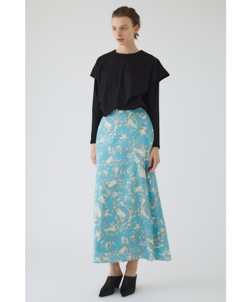 RIM.ARK(リムアーク)の「Air turbulence painting skirt エアタービュランス ペインティングスカート(スカート・レディース・ライトブルー/ネイビー・38/36)」の6枚目の写真