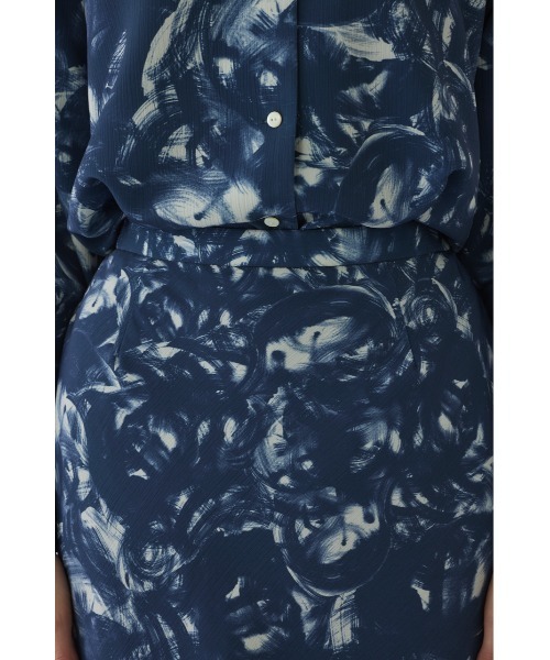 RIM.ARK(リムアーク)の「Air turbulence painting skirt エアタービュランス ペインティングスカート(スカート・レディース・ライトブルー/ネイビー・38/36)」の21枚目の写真