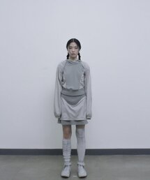 OJOS（オホス）の「2-way Hoodie Bolero / Khaki（ナイロンジャケット）」