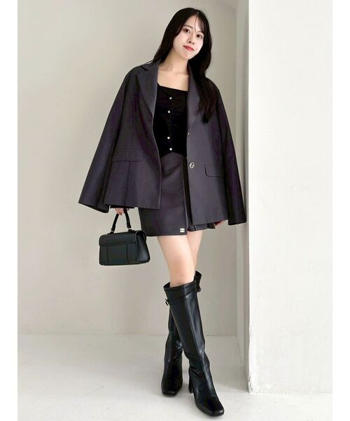 dazzlin（ダズリン）の「カーデカスケードトップス（ニット/セーター・レディース・ピンク/レッド/ミント/ブラック/オフホワイト・FREE）」の11枚目の写真