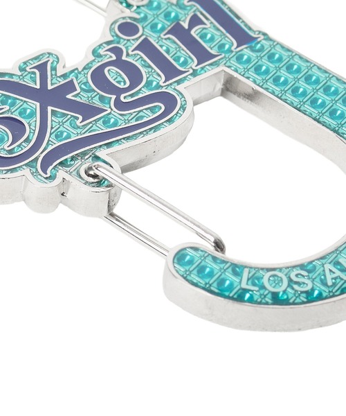 X-girl（エックスガール）の「SKELETON LIQUID CARABINER（キーホルダー・レディース・ライトブルー/ホワイト/ピンク・ONE SIZE）」の10枚目の写真