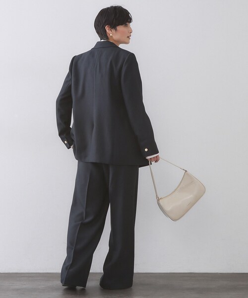 OPAQUE.CLIP(オペークドットクリップ)の「金ボタンダブルブレストテーラードジャケット/セットアップ対応【洗える】《S~LL》(テーラードジャケット・レディース・ネイビー/ライトベージュ・38/40/36/42)」の21枚目の写真