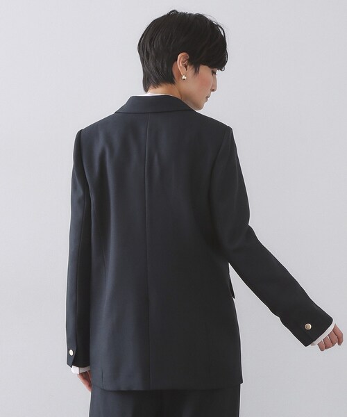 OPAQUE.CLIP(オペークドットクリップ)の「金ボタンダブルブレストテーラードジャケット/セットアップ対応【洗える】《S~LL》(テーラードジャケット・レディース・ネイビー/ライトベージュ・38/40/36/42)」の13枚目の写真