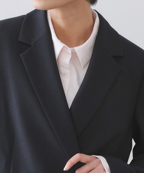 OPAQUE.CLIP(オペークドットクリップ)の「金ボタンダブルブレストテーラードジャケット/セットアップ対応【洗える】《S~LL》(テーラードジャケット・レディース・ネイビー/ライトベージュ・38/40/36/42)」の14枚目の写真