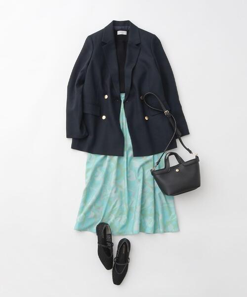 OPAQUE.CLIP(オペークドットクリップ)の「金ボタンダブルブレストテーラードジャケット/セットアップ対応【洗える】《S~LL》(テーラードジャケット・レディース・ネイビー/ライトベージュ・38/40/36/42)」の9枚目の写真