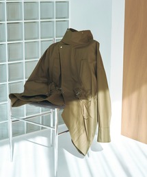 ADAM ET ROPE' | 【WEB限定】・【サステナブル】スタンドカラーハーフモッズコート(モッズコート)