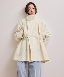 ADAM ET ROPE'（アダムエロペ）の「【WEB限定】・【サステナブル】スタンドカラーハーフモッズコート（モッズコート）」