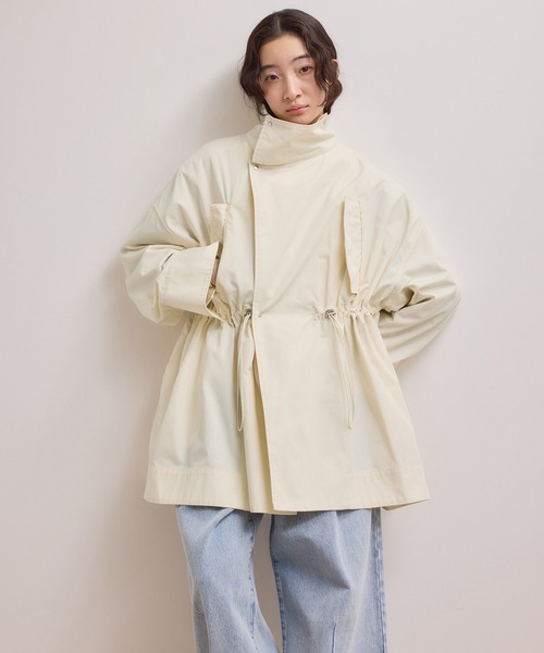 【完売商品】アダムエロペ　スタンドカラーハーフモッズコート　新品 ADAM ET ROPE'｜【WEB限定】スタンドカラーハーフモッズコート