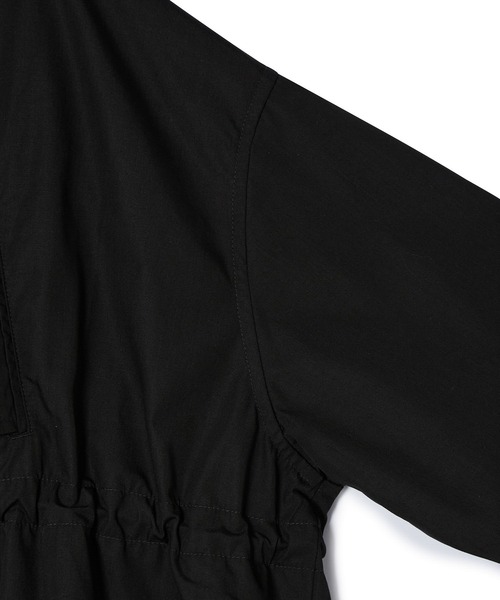 ADAM ET ROPE'(アダムエロペ)の「【WEB限定】・【サステナブル】スタンドカラーハーフモッズコート(モッズコート・レディース・ブラック/オフホワイト/ブラウン系その他・FREE)」の4枚目の写真