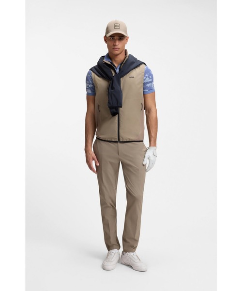 BOSS（ボス）の「スリムフィット ポロシャツ ジャカードパターン（ポロシャツ・メンズ・ライトブルー・M/S/XL/L）」の3枚目の写真