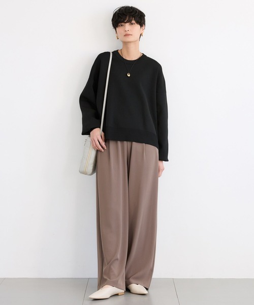 BARNYARDSTORM（バンヤードストーム）の「BARNYARDSTORM / サイドスリットニット / ハンドウォッシャブル（ニット/セーター・レディース・ブラック/ブルー系その他/ホワイト・FREE）」の5枚目の写真