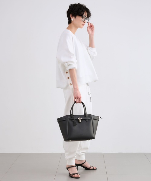 BARNYARDSTORM（バンヤードストーム）の「BARNYARDSTORM / サイドスリットニット / ハンドウォッシャブル（ニット/セーター・レディース・ブラック/ブルー系その他/ホワイト・FREE）」の15枚目の写真