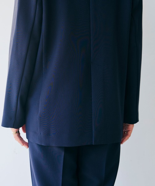 CROSS FUNCTION（クロスファンクション）の「《洗える・シワになりにくい》正解 金釦ダブルテーラードジャケット　セットアップ対応【CROSS FUNCTION/クロスファンクション】（テーラードジャケット・レディース・ブラック/ネイビー・LL/L/M）」の18枚目の写真