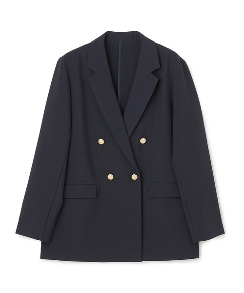 CROSS FUNCTION（クロスファンクション）の「《洗える・シワになりにくい》正解 金釦ダブルテーラードジャケット　セットアップ対応【CROSS FUNCTION/クロスファンクション】（テーラードジャケット・レディース・ブラック/ネイビー・LL/L/M）」の20枚目の写真