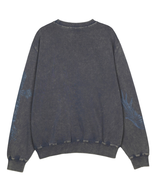 FDR（エフディーアール）の「Pigment Washed San Chris Crewneck Slate Gray（スウェット・メンズ・その他・S/M）」の2枚目の写真