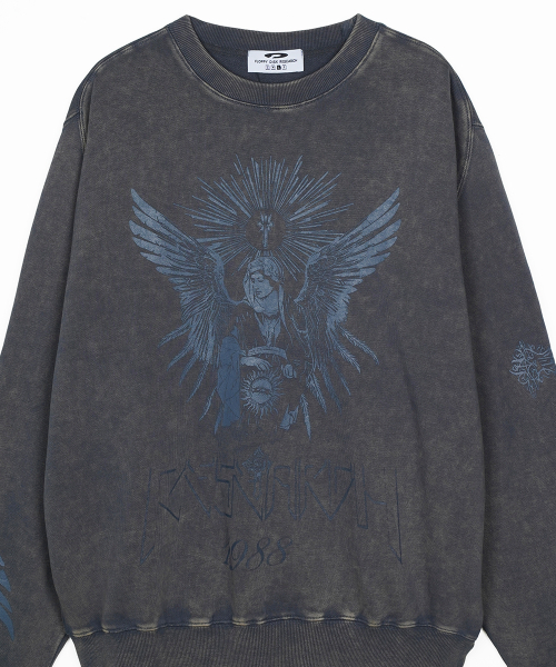 FDR（エフディーアール）の「Pigment Washed San Chris Crewneck Slate Gray（スウェット・メンズ・その他・S/M）」の4枚目の写真