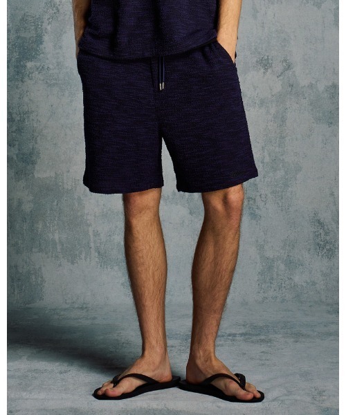 wjk（ダヴルジェイケイ）の「knit jacquard relax shorts（その他パンツ・メンズ・ブラック/ネイビー・SMALL/MEDIUM/LARGE/X-LARGE）」の2枚目の写真