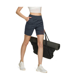 女性イージーフィットバミューダバンディングショートパンツランニングパンツ