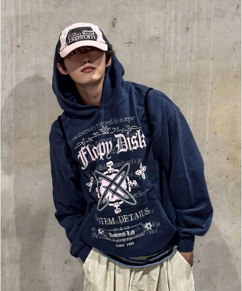 FDR(エフディーアール)の「Pattern arrangemet Hoodie Black(パーカー・メンズ・その他・MEDIUM/LARGE/SMALL)」の3枚目の写真