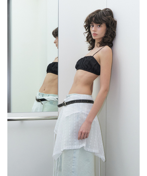 ETMON（エトモン）の「Wave Shirring Bustier, Black（その他トップス・レディース・その他・FREE）」の2枚目の写真