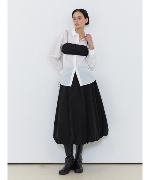 ETMON（エトモン）の「Wave Shirring Bustier, Black（その他トップス・レディース・その他・FREE）」の5枚目の写真