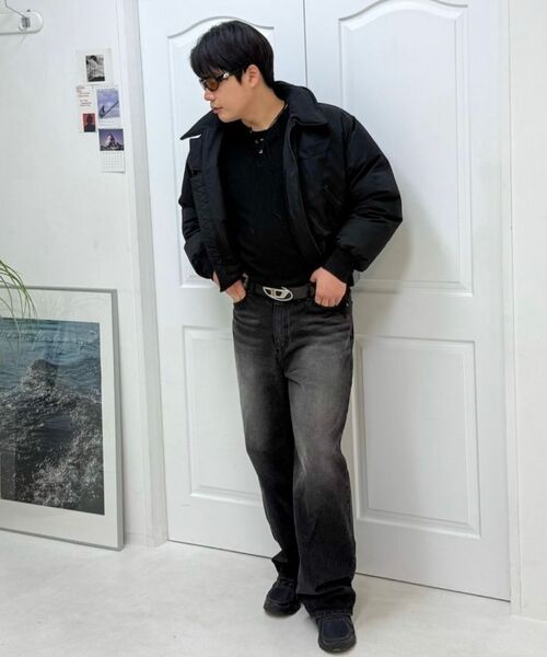CARGOBROS(カーゴブロス)の「ヴィンテージウォッシングセミワイドデニムパンツ(黒青)(デニムパンツ・メンズ・その他・M/L/XL)」の3枚目の写真