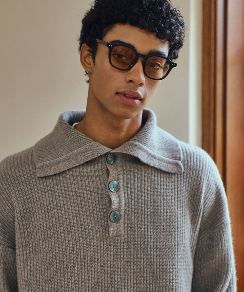 MIDSUN(ミッドサン)の「Wool High Neck Knit-Grey(ニット/セーター・レディース・グレー・3/M/L)」の1枚目の写真
