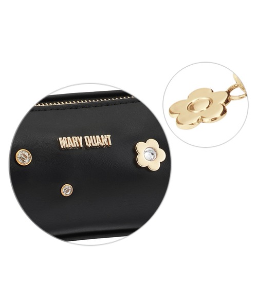 MARY QUANT（マリークワント）の「メタルビジュー スクエアペンケース（ステーショナリー・レディース・ブラック/ベージュ・FREE）」の4枚目の写真