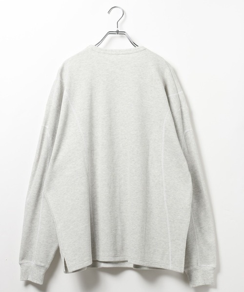 HEREIAM(ヘレイアム)の「【HEREIAM MEN】ハニカムワッフルプルオーバー(Tシャツ/カットソー・メンズ・オフホワイト/グレー・LARGE/MEDIUM)」の3枚目の写真