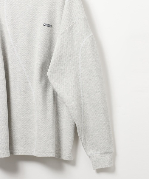 HEREIAM(ヘレイアム)の「【HEREIAM MEN】ハニカムワッフルプルオーバー(Tシャツ/カットソー・メンズ・オフホワイト/グレー・LARGE/MEDIUM)」の5枚目の写真