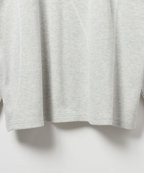 HEREIAM(ヘレイアム)の「【HEREIAM MEN】ハニカムワッフルプルオーバー(Tシャツ/カットソー・メンズ・オフホワイト/グレー・LARGE/MEDIUM)」の6枚目の写真