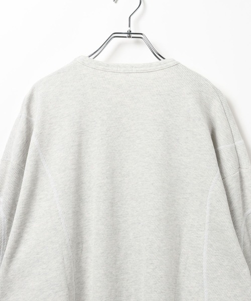 HEREIAM(ヘレイアム)の「【HEREIAM MEN】ハニカムワッフルプルオーバー(Tシャツ/カットソー・メンズ・オフホワイト/グレー・LARGE/MEDIUM)」の8枚目の写真