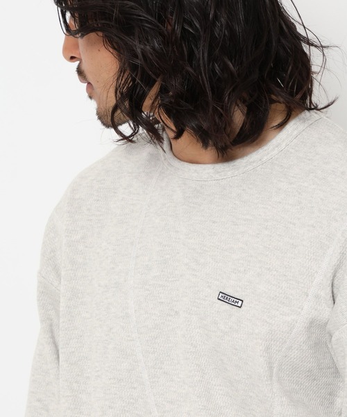 HEREIAM(ヘレイアム)の「【HEREIAM MEN】ハニカムワッフルプルオーバー(Tシャツ/カットソー・メンズ・オフホワイト/グレー・LARGE/MEDIUM)」の18枚目の写真